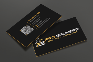 Visitenkarten-Design von Expert Bappy für Pro Bauherr GmbH | Design: #30881402