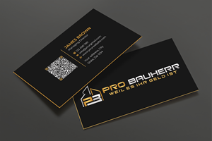 Visitenkarten-Design von Expert Bappy für Pro Bauherr GmbH | Design: #30881406