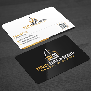Business Card Design by WellDesign for Pro Bauherr GmbH | Design: #30870265
