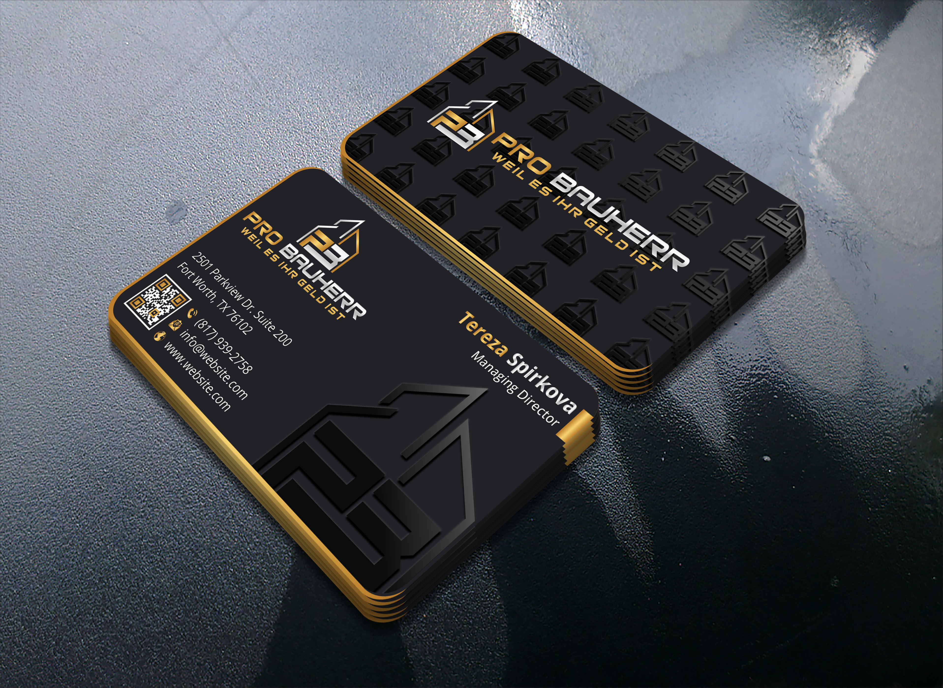 Visitenkarten-Design von DesignerShahadat für Pro Bauherr GmbH | Design #30872517