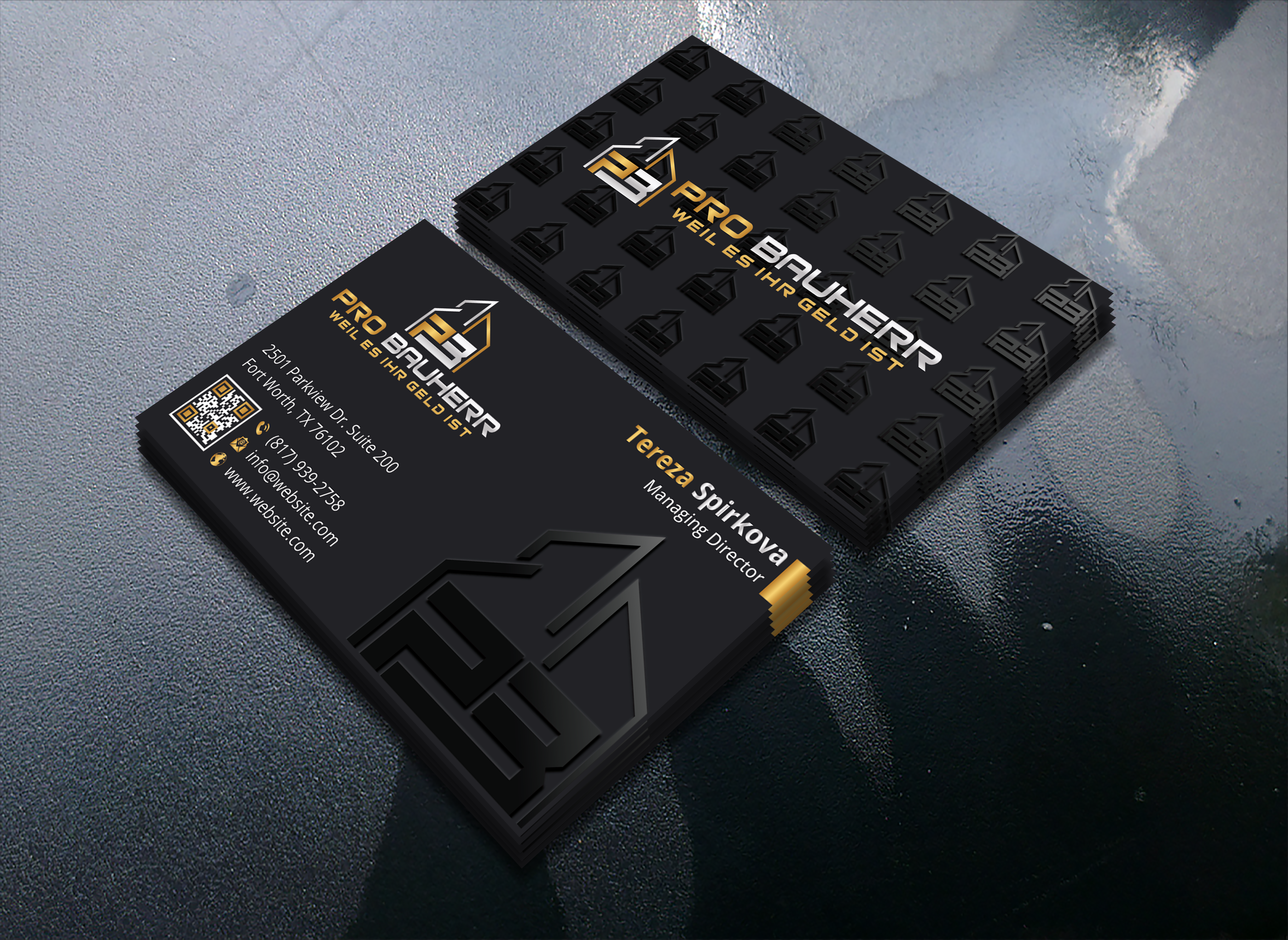 Business Card Design by DesignerShahadat for Pro Bauherr GmbH | Design #30872523