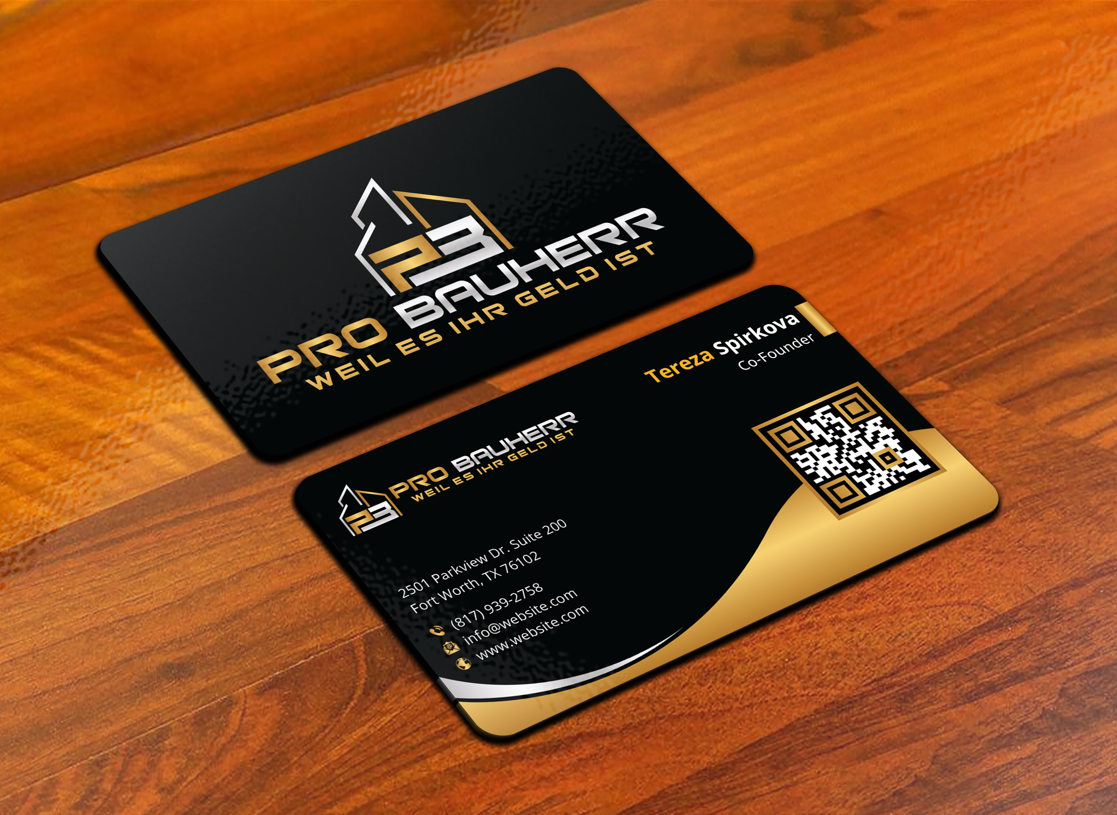 Diseño de Tarjeta de Presentación por DesignerShahadat para Pro Bauherr GmbH | Diseño #30872742