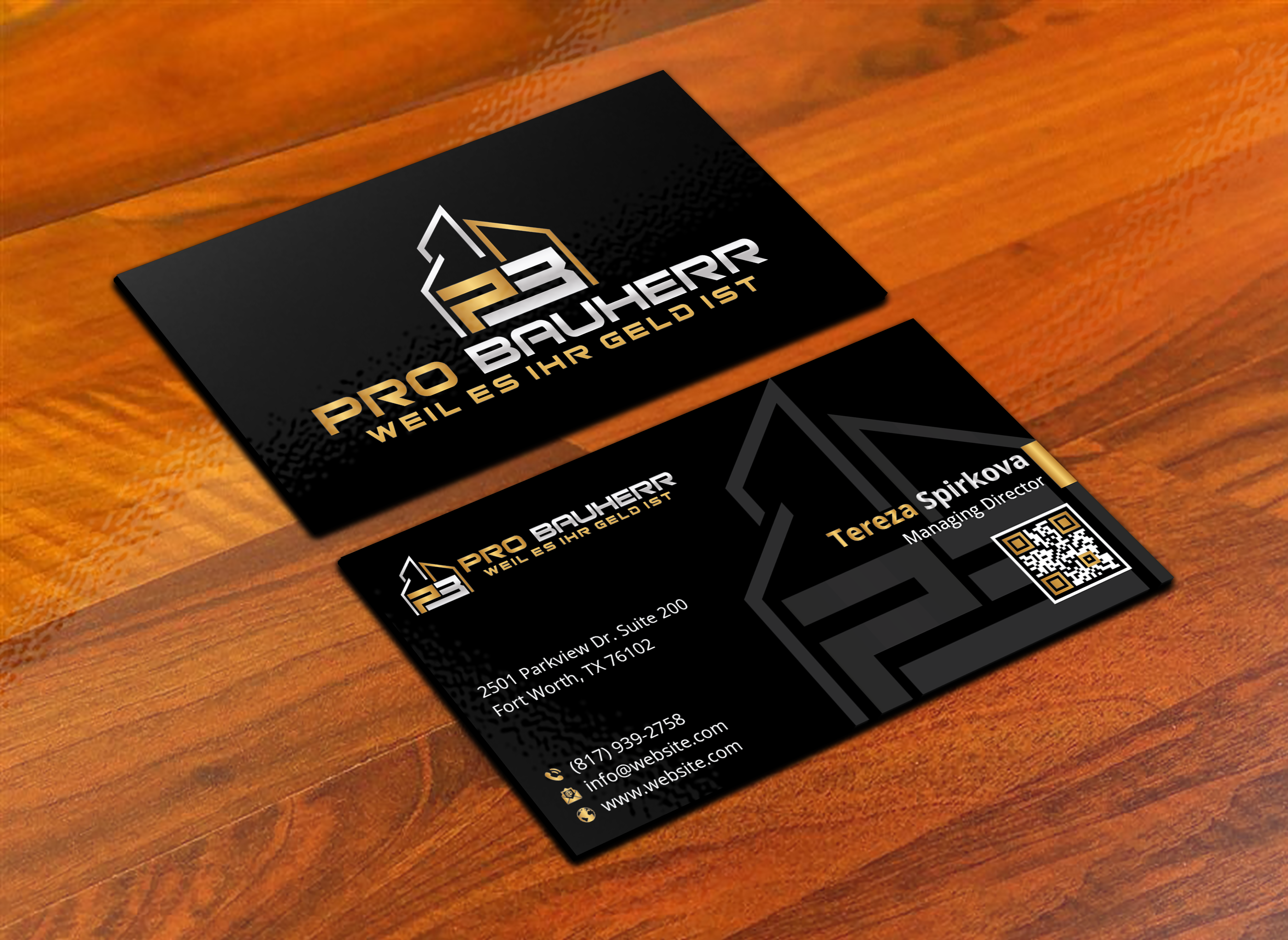 Diseño de Tarjeta de Presentación por DesignerShahadat para Pro Bauherr GmbH | Diseño #30873828