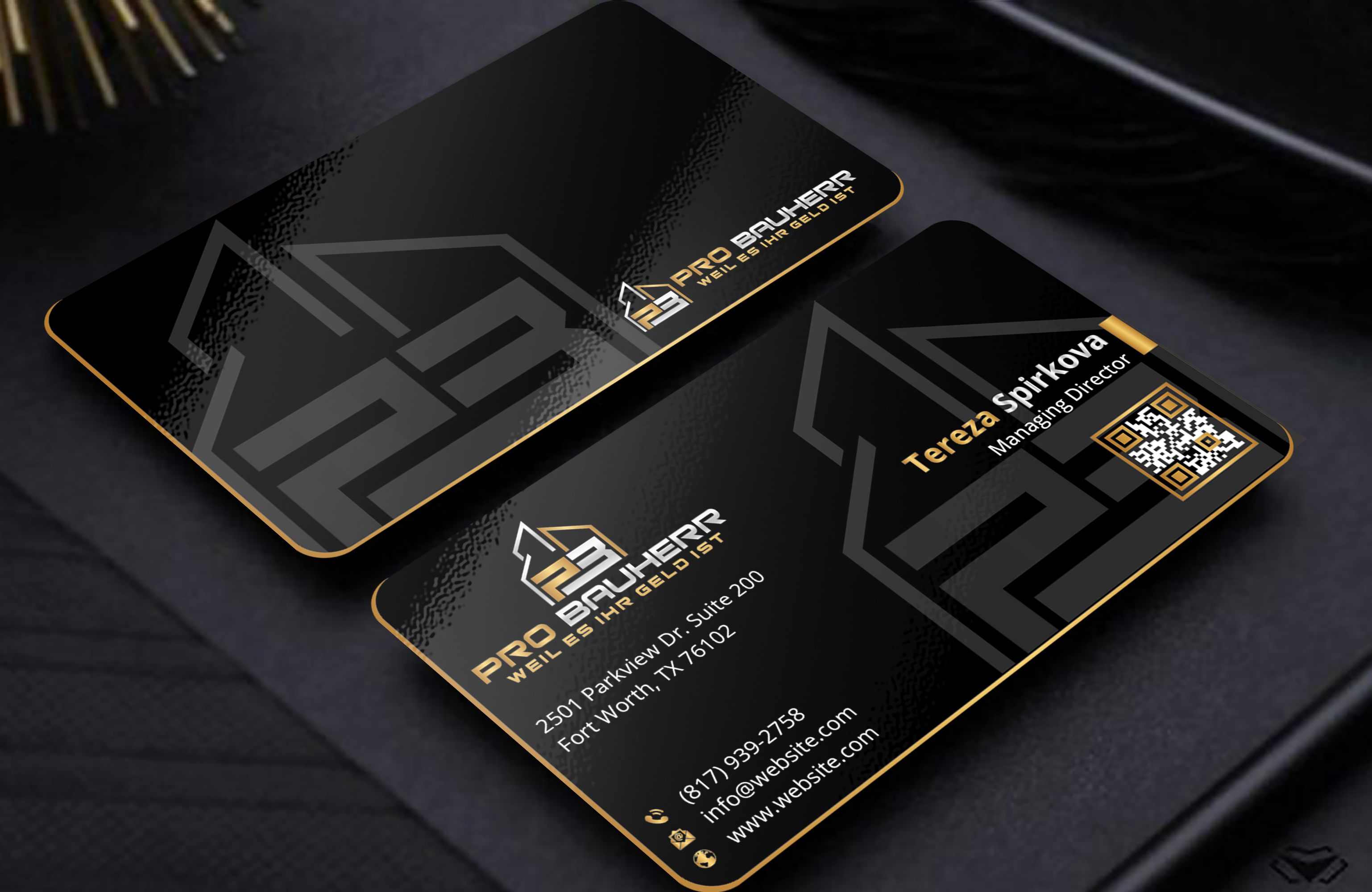Business Card Design by DesignerShahadat for Pro Bauherr GmbH | Design #30875664
