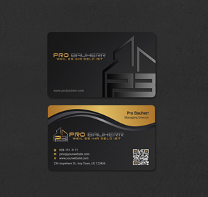 Business Card Design by INDIAN_Ashok for Pro Bauherr GmbH | Design: #30909166