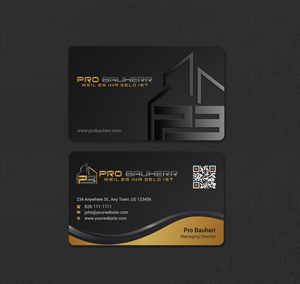 Business Card Design by INDIAN_Ashok for Pro Bauherr GmbH | Design: #30909170