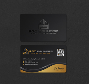 Business Card Design by INDIAN_Ashok for Pro Bauherr GmbH | Design: #30909178