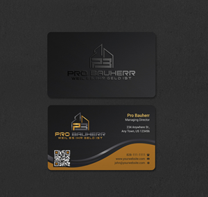 Business Card Design by INDIAN_Ashok for Pro Bauherr GmbH | Design: #30909181