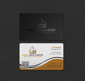 Business Card Design by INDIAN_Ashok for Pro Bauherr GmbH | Design: #30909182