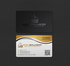 Business Card Design by INDIAN_Ashok for Pro Bauherr GmbH | Design: #30909184