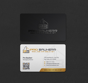 Business Card Design by INDIAN_Ashok for Pro Bauherr GmbH | Design: #30909186