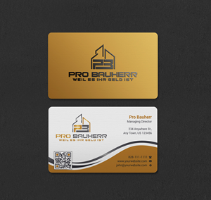 Business Card Design by INDIAN_Ashok for Pro Bauherr GmbH | Design: #30909191