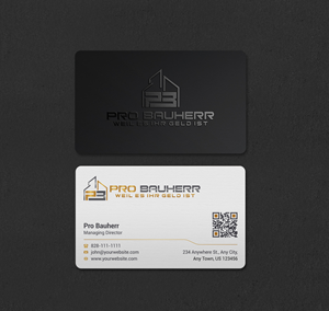 Business Card Design by INDIAN_Ashok for Pro Bauherr GmbH | Design: #30909193
