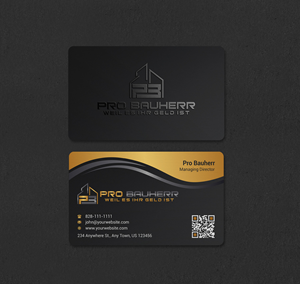 Business Card Design by INDIAN_Ashok for Pro Bauherr GmbH | Design: #30909199