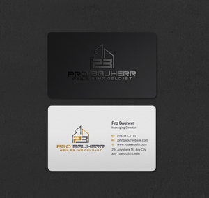 Business Card Design by INDIAN_Ashok for Pro Bauherr GmbH | Design: #30909200