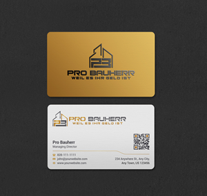Business Card Design by INDIAN_Ashok for Pro Bauherr GmbH | Design: #30909211