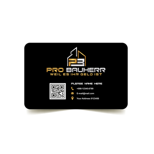 Design de Carte de Visite par Golokapati pour Pro Bauherr GmbH | Design : #30870558