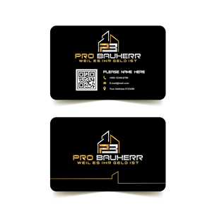 Design de Carte de Visite par Golokapati pour Pro Bauherr GmbH | Design : #30870982