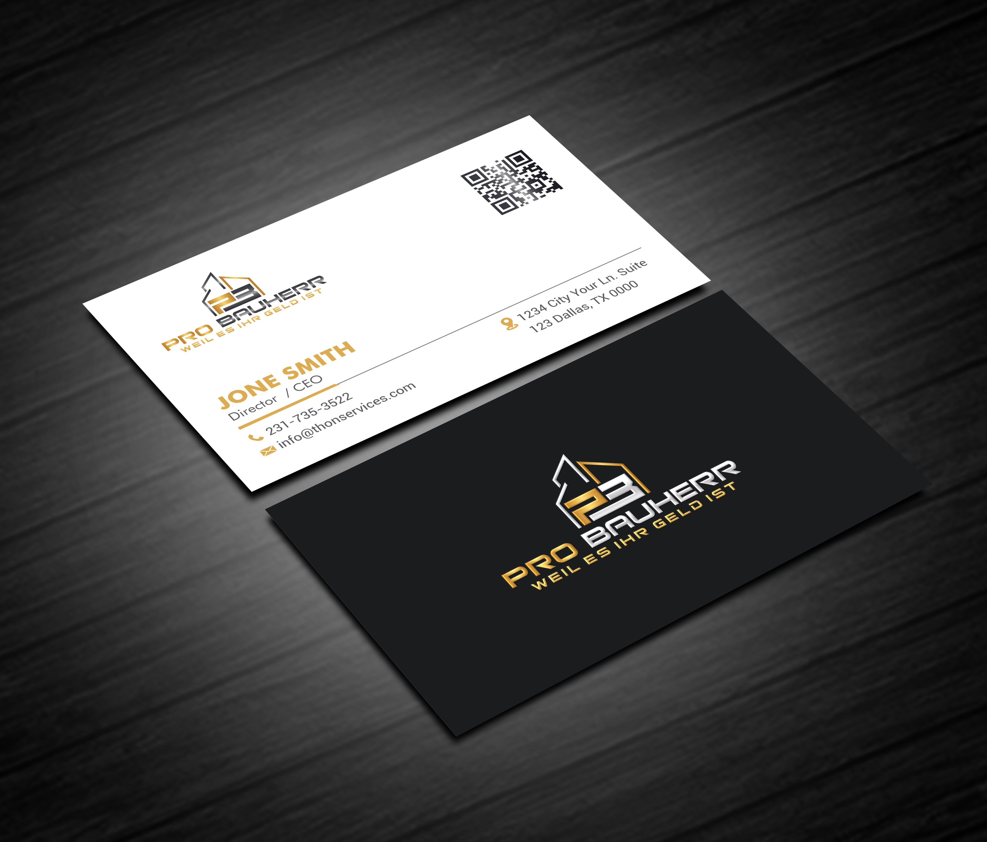 Design de Carte de Visite par artbitin pour Pro Bauherr GmbH | Design #30872516