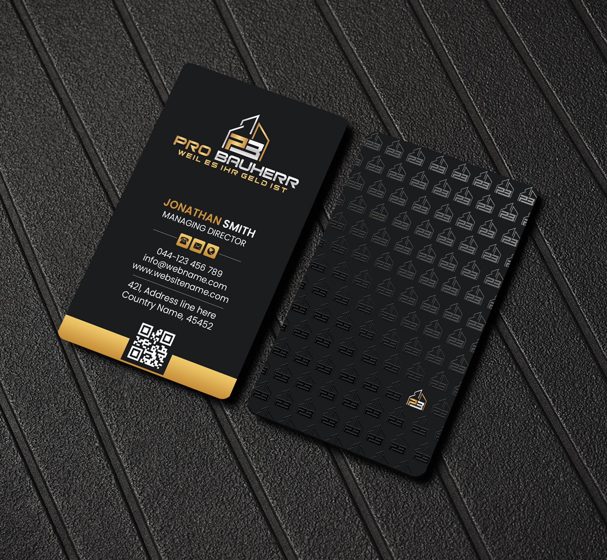 Business Card Design by Creations Box 2015 for Pro Bauherr GmbH | Design #30874488