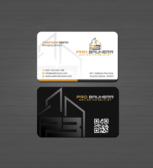Business Card Design by Creations Box 2015 for Pro Bauherr GmbH | Design: #30874493