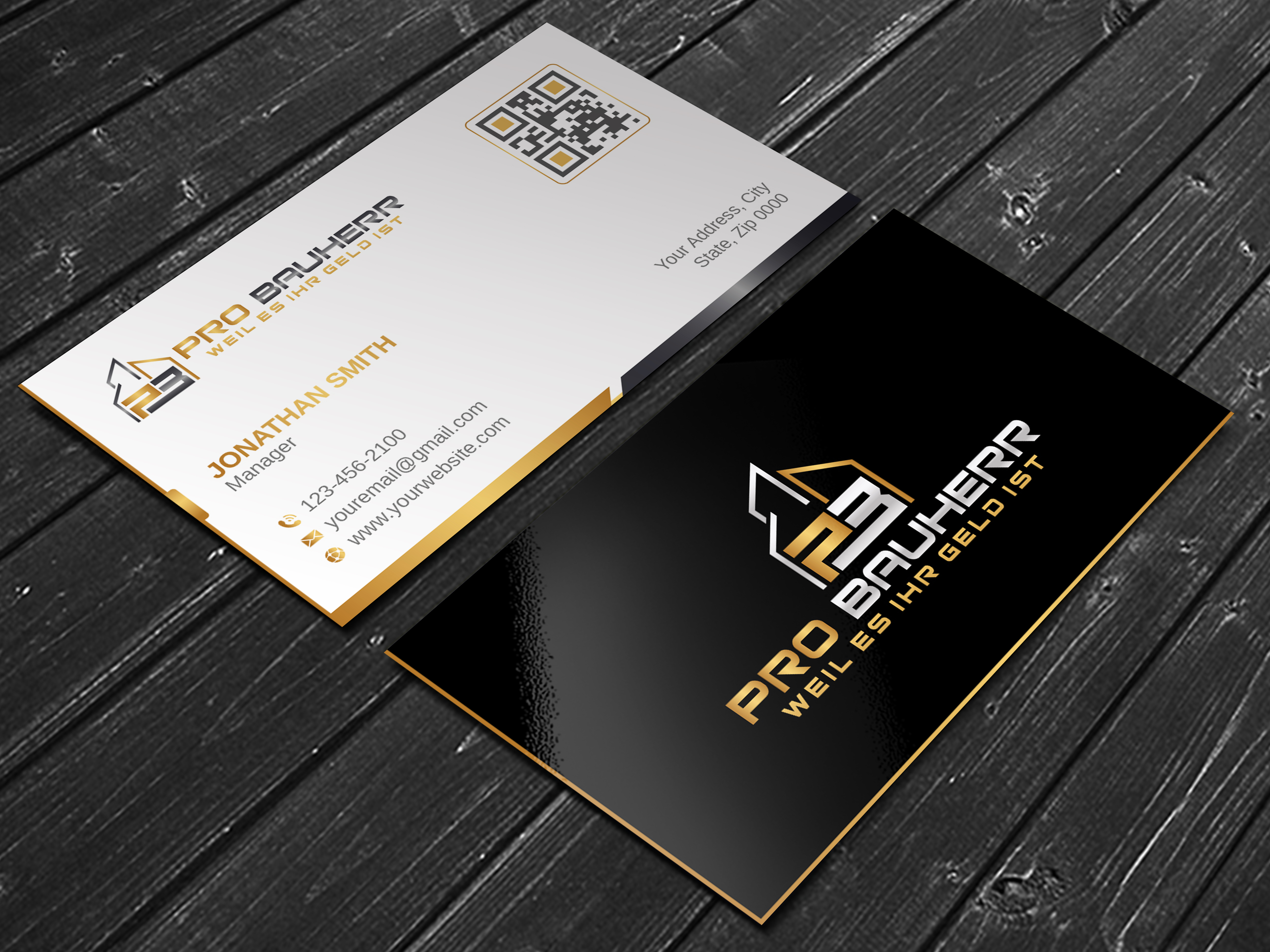 Business Card Design by LAXMI DESIGNHUB for Pro Bauherr GmbH | Design #30884080