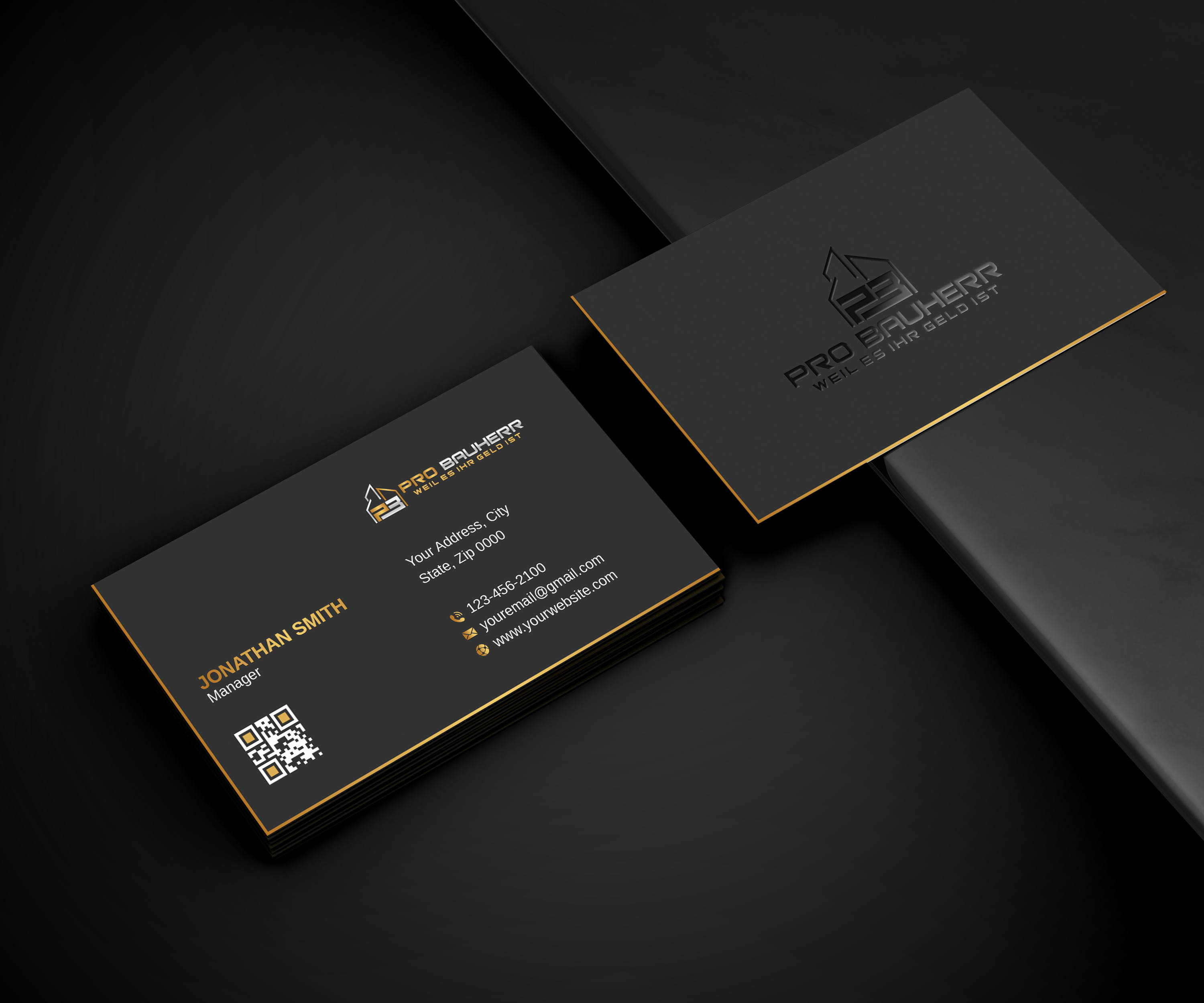 Diseño de Tarjeta de Presentación por LAXMI DESIGNHUB para Pro Bauherr GmbH | Diseño #30884294