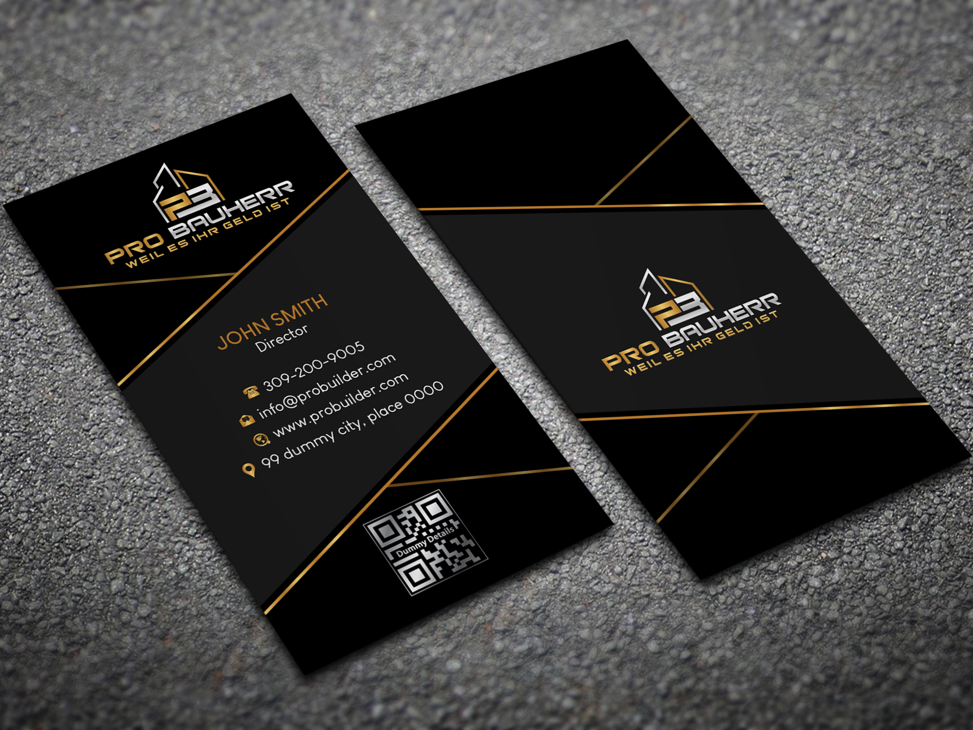 Visitenkarten-Design von Magic of Art für Pro Bauherr GmbH | Design #30896673