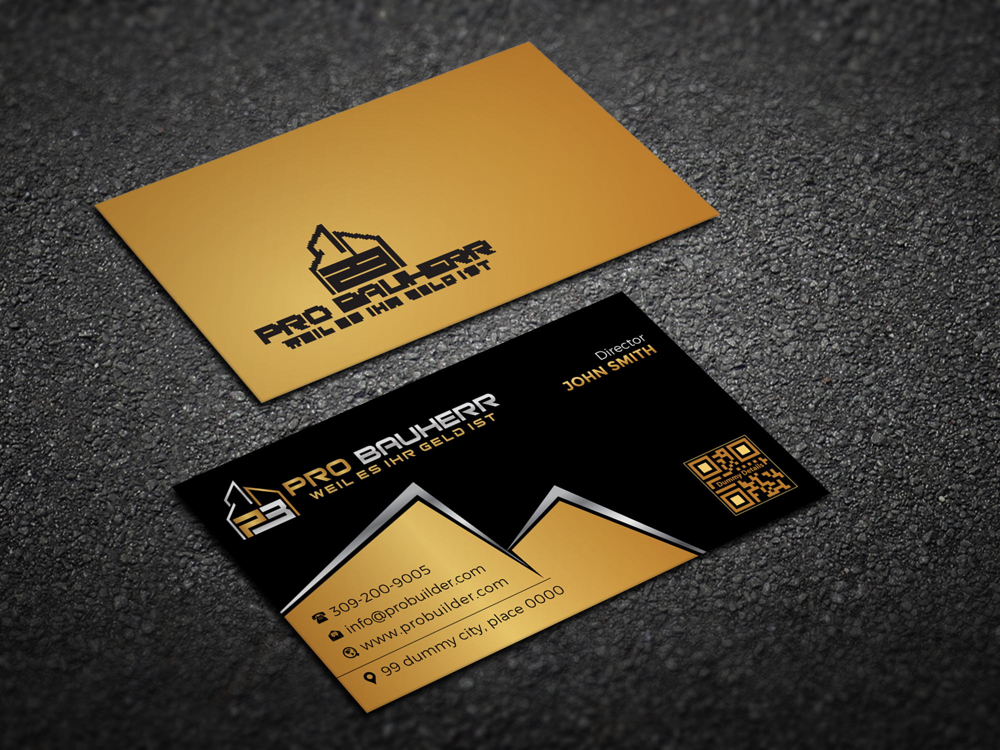 Business Card Design by Magic of Art for Pro Bauherr GmbH | Design #30896675
