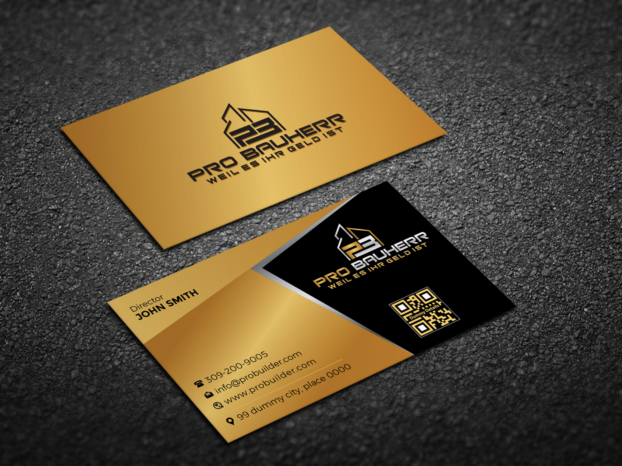 Visitenkarten-Design von Magic of Art für Pro Bauherr GmbH | Design #30896676