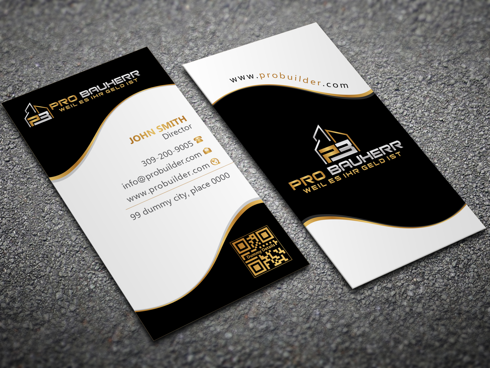 Visitenkarten-Design von Magic of Art für Pro Bauherr GmbH | Design #30896677