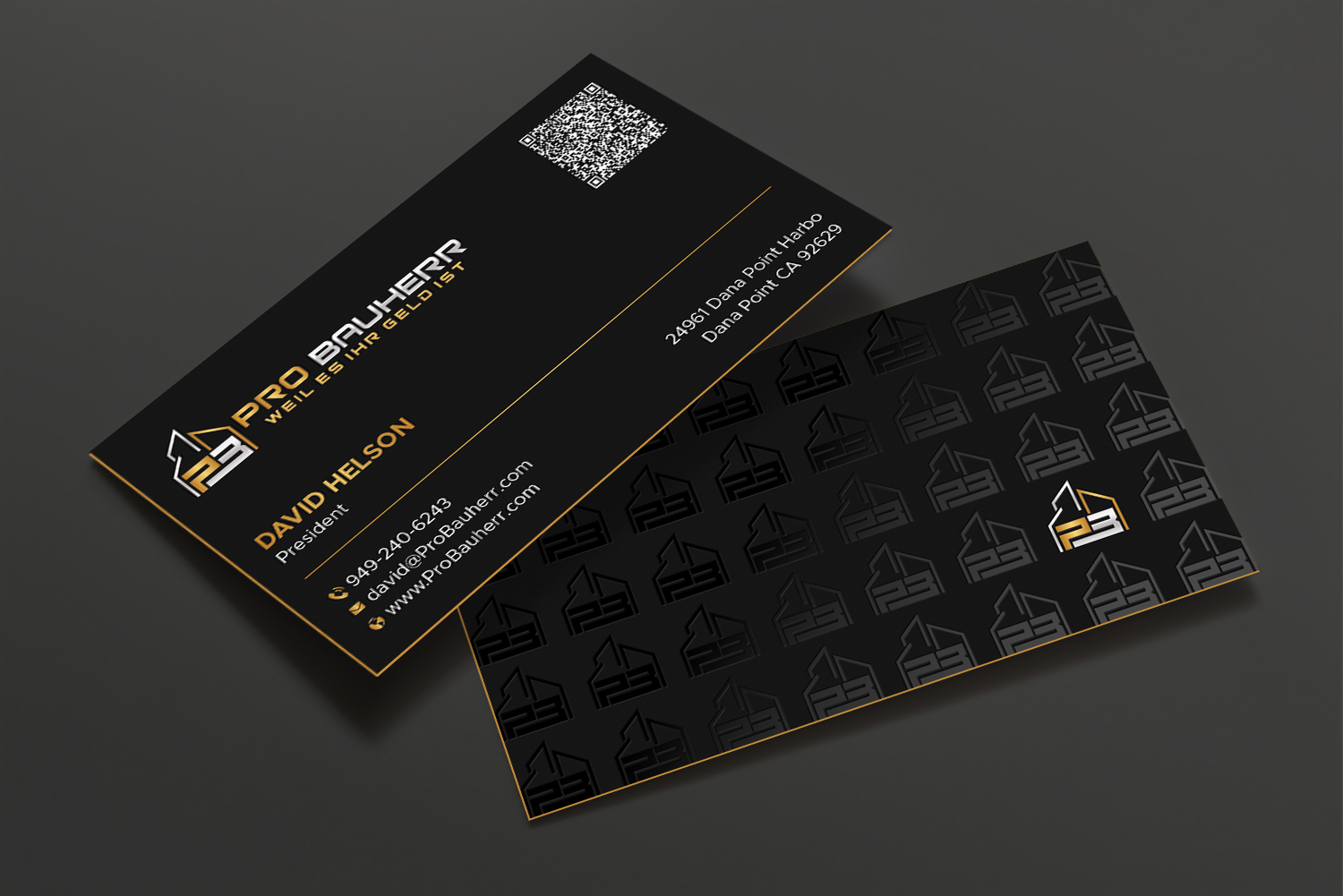 Diseño de Tarjeta de Presentación por DesignShout para Pro Bauherr GmbH | Diseño #30870978