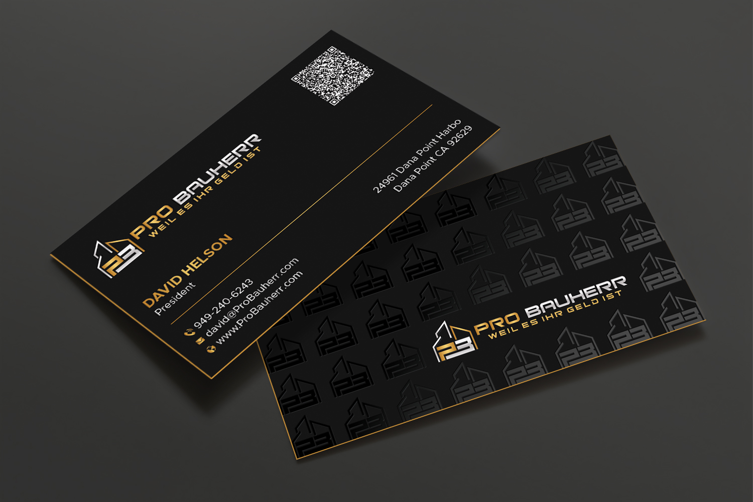 Diseño de Tarjeta de Presentación por DesignShout para Pro Bauherr GmbH | Diseño #30870980