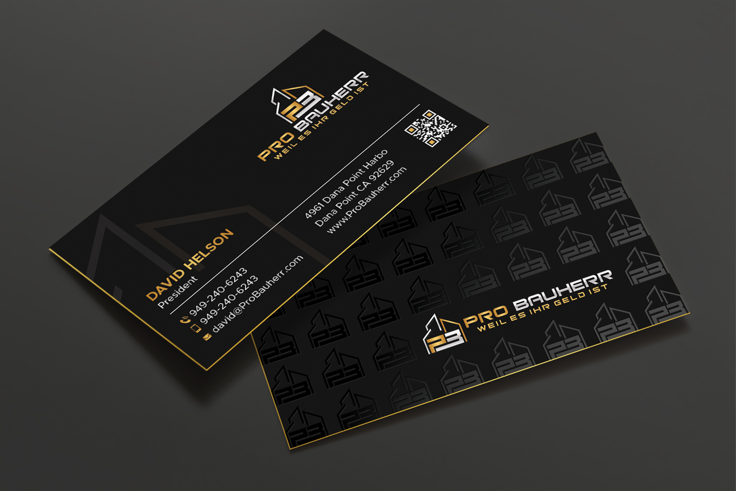 Diseño de Tarjeta de Presentación por DesignShout para Pro Bauherr GmbH | Diseño #30906373