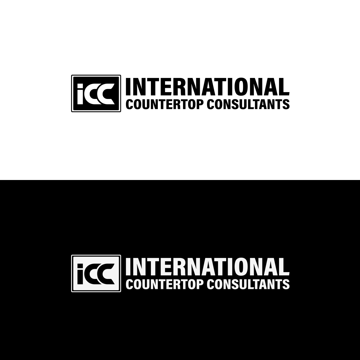 Modern, Professional, Countertop Installation / Construction Logo