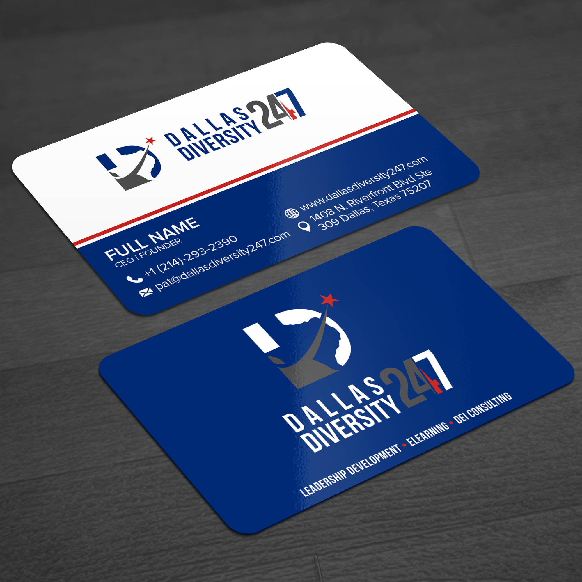 Business Card Design by WellDesign for Dallas Diversity 24/7 | Design #30872318