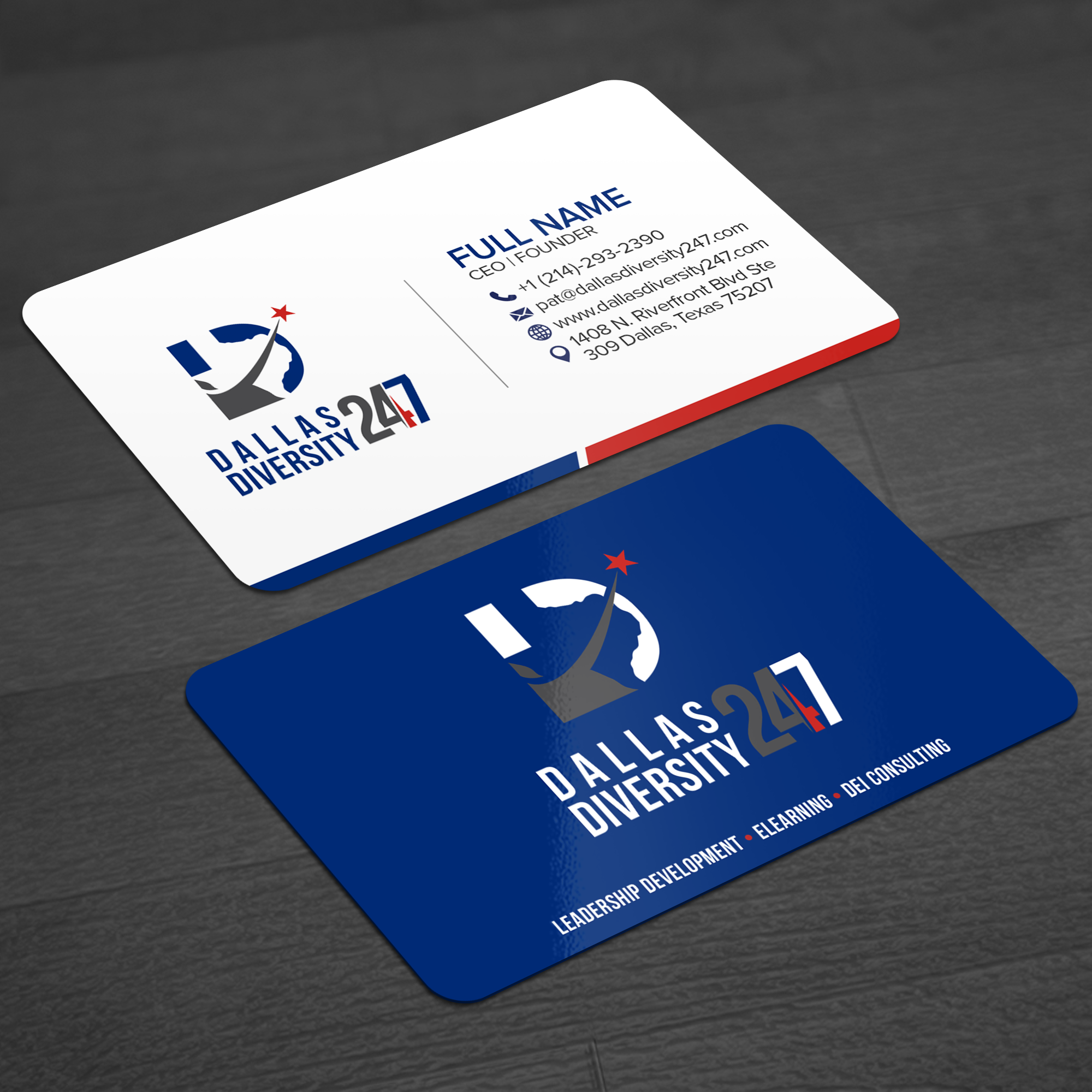 Business Card Design by WellDesign for Dallas Diversity 24/7 | Design #30872319