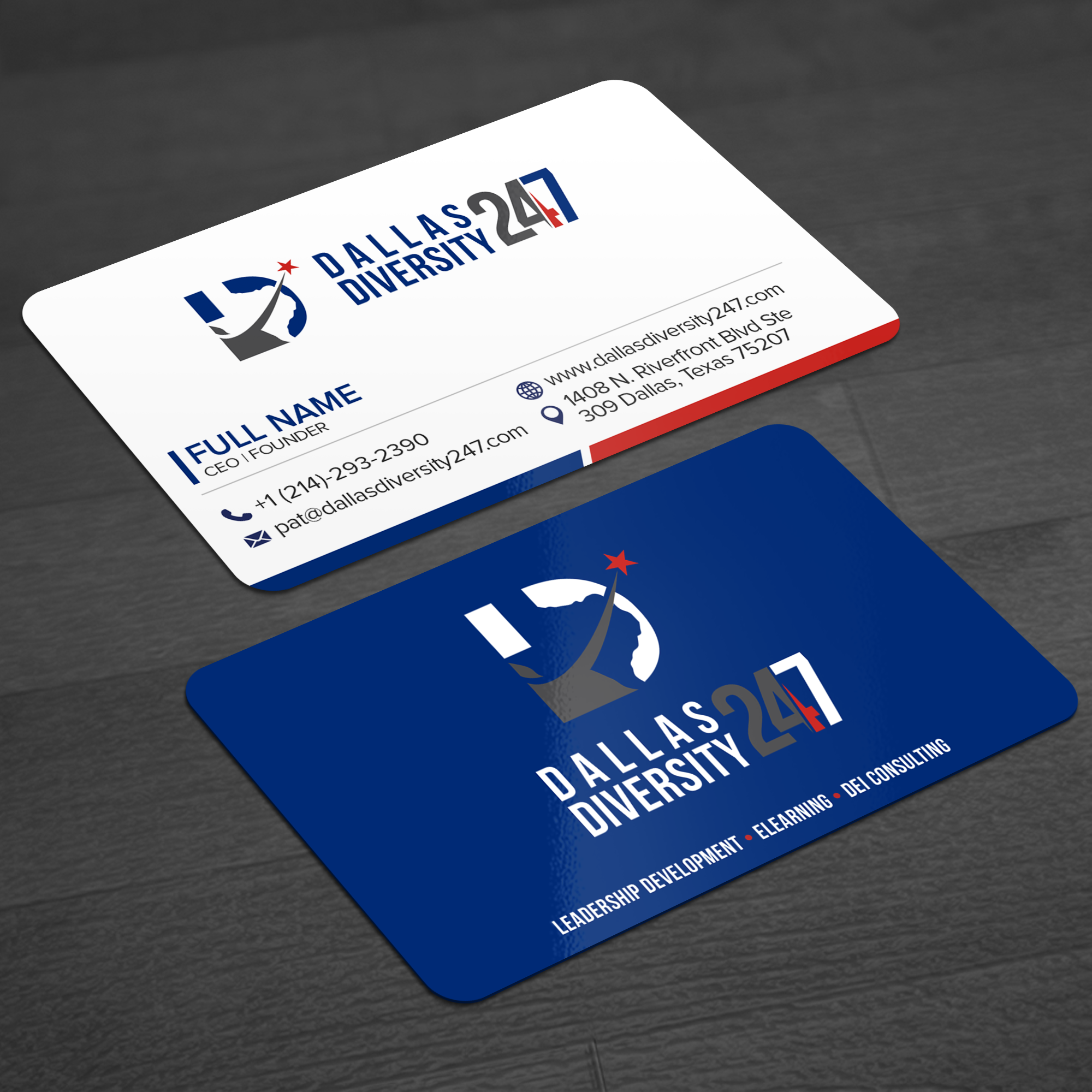 Business Card Design by WellDesign for Dallas Diversity 24/7 | Design #30872320