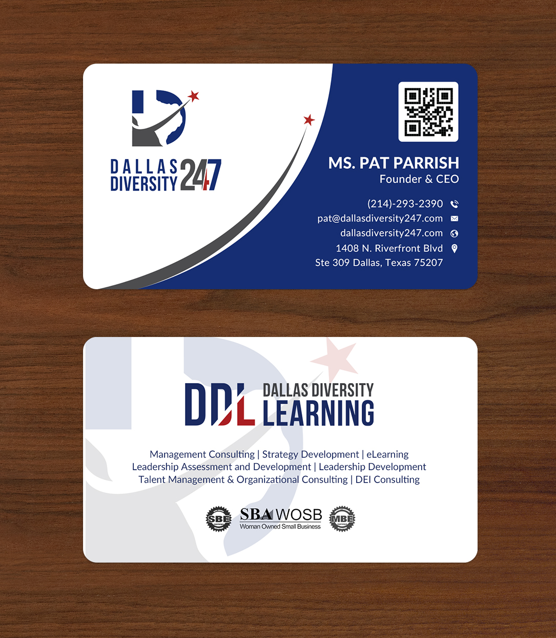 Business Card Design by Sun Moon Graphic Designer for Dallas Diversity 24/7 | Design #30873626