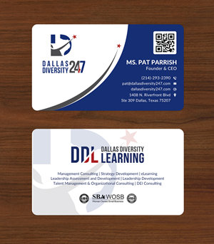 Business Card Design by Sun Moon Graphic Designer for Dallas Diversity 24/7 | Design: #30873626