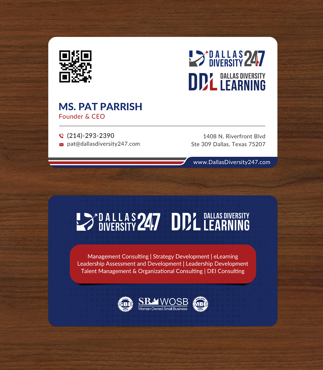 Business Card Design by Sun Moon Graphic Designer for Dallas Diversity 24/7 | Design #30873627
