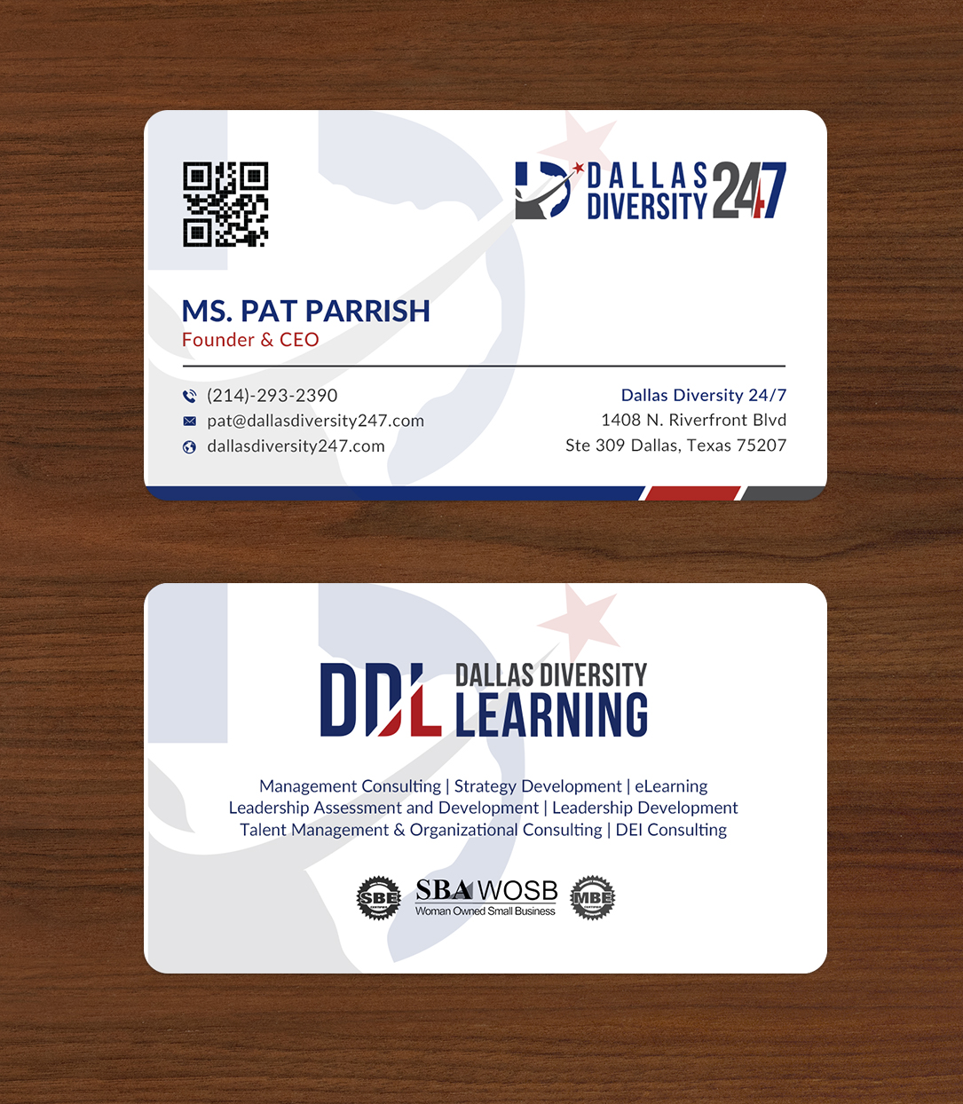 Business Card Design by Sun Moon Graphic Designer for Dallas Diversity 24/7 | Design #30873628