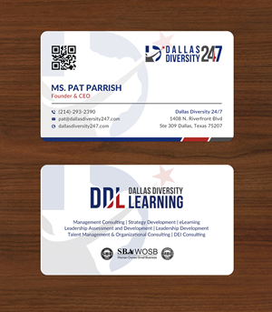 Business Card Design by Sun Moon Graphic Designer for Dallas Diversity 24/7 | Design: #30873628