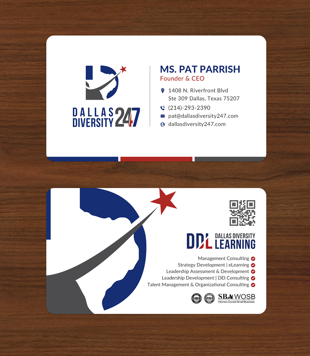Business Card Design by Sun Moon Graphic Designer for Dallas Diversity 24/7 | Design #30873629