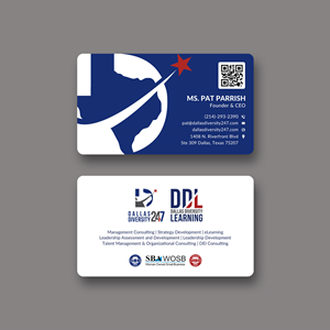 Business Card Design by Sun Moon Graphic Designer for Dallas Diversity 24/7 | Design: #30873631