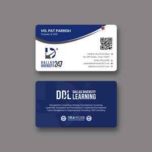 Business Card Design by Sun Moon Graphic Designer for Dallas Diversity 24/7 | Design: #30873633