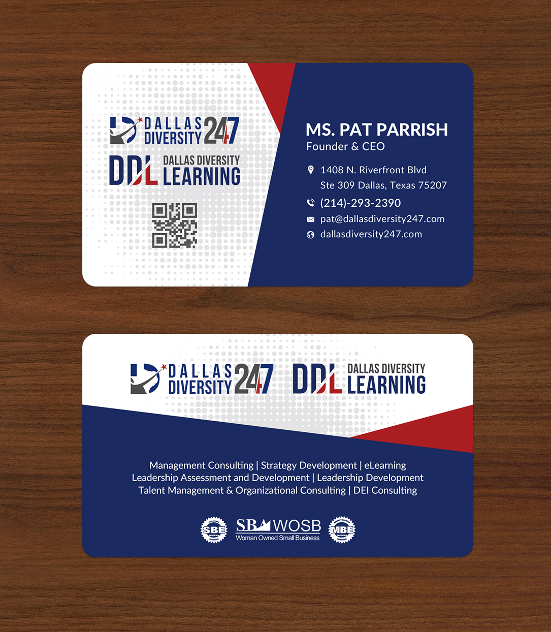 Business Card Design by Sun Moon Graphic Designer for Dallas Diversity 24/7 | Design #30873635