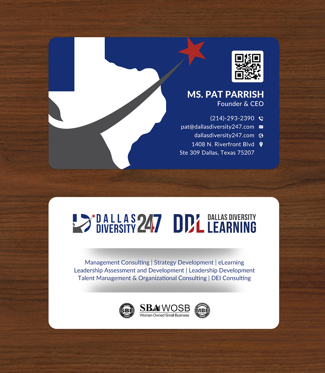 Business Card Design by Sun Moon Graphic Designer for Dallas Diversity 24/7 | Design #30873636