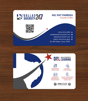 Business Card Design by Sun Moon Graphic Designer for Dallas Diversity 24/7 | Design: #30873637