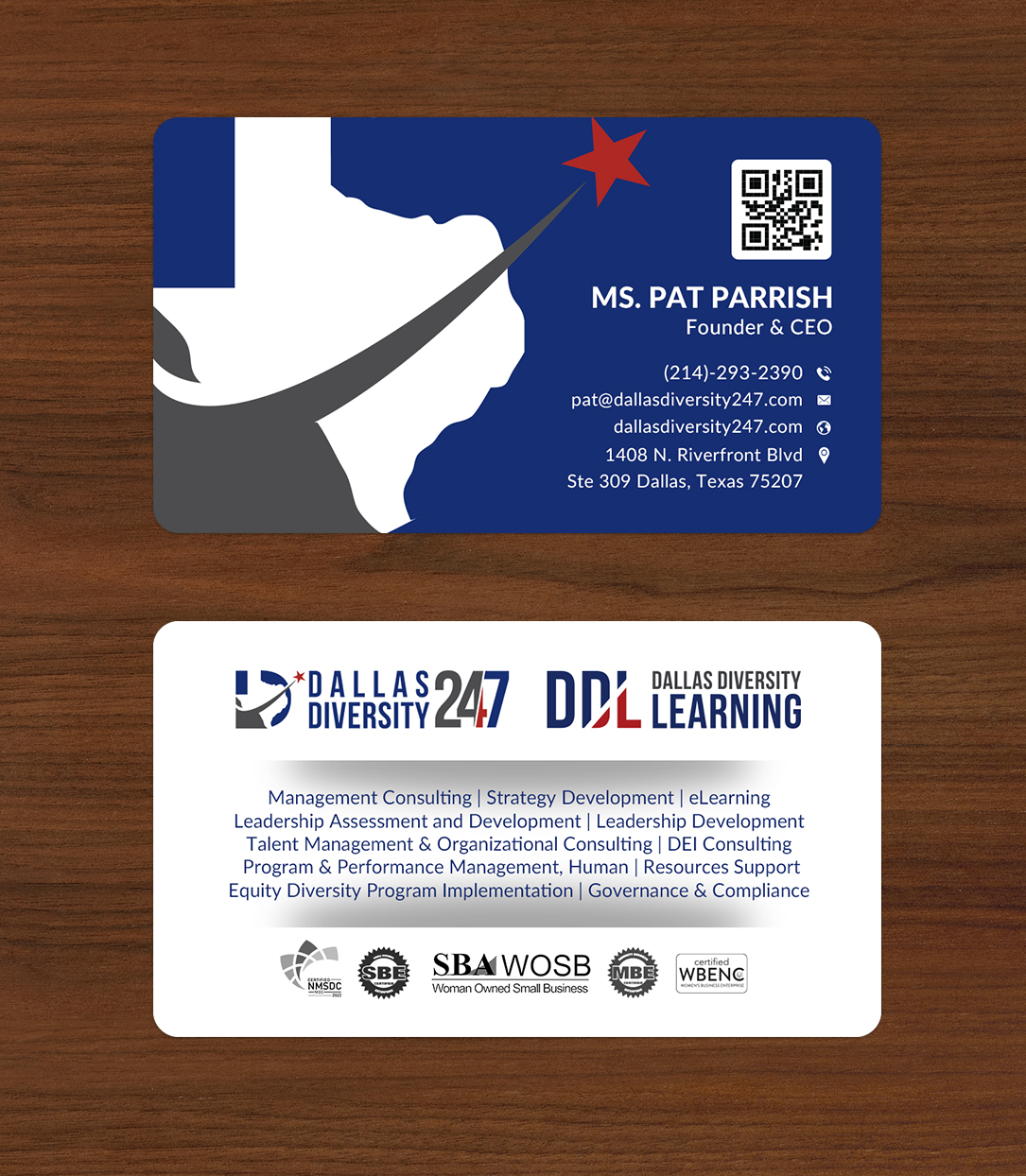 Business Card Design by Sun Moon Graphic Designer for Dallas Diversity 24/7 | Design #30875593